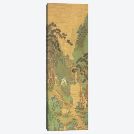 A Scholar Listening to a Waterfall  Canvas Print #BMN4672} by Li Shizuo Canvas Print