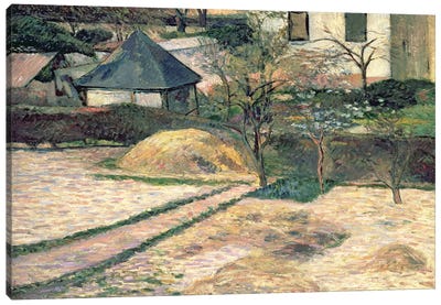 Rouen Landscape, c.1884  Canvas Art Print - Paul Gauguin