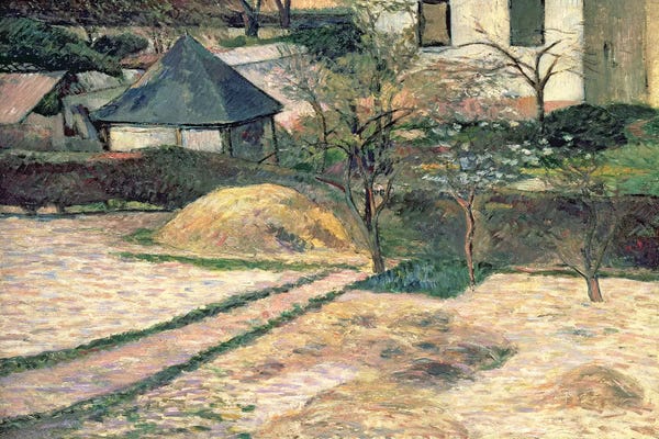 Paul Gauguin: Rouen Landscape, c.1884  by Paul Gauguin