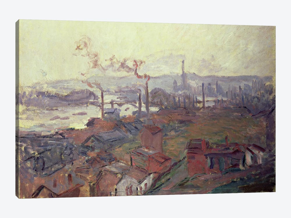 General View of Rouen from St. Catherine's Bank, c.1892  by Claude Monet 1-piece Canvas Print
