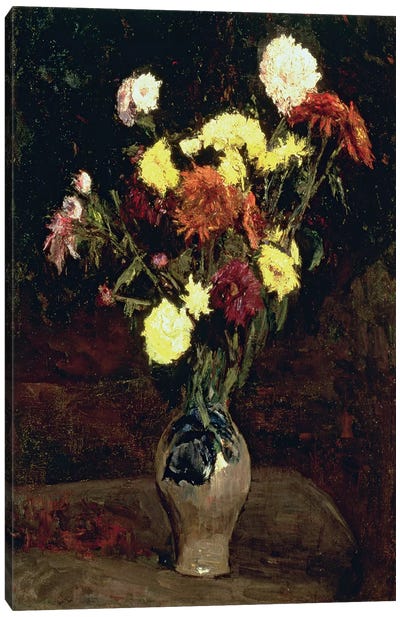 Still Life of Flowers  Canvas Art Print - Post-Impressionism Art