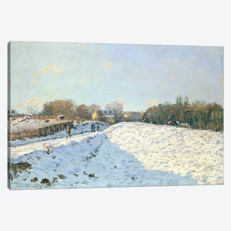 Effect of Snow at Argenteuil, 1874  Canvas Print #BMN4687} by Alfred Sisley Canvas Art Print