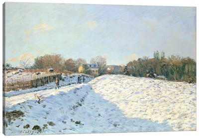 Effect of Snow at Argenteuil, 1874  Canvas Art Print