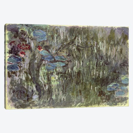 Waterlilies with Reflections of Willows, c.1920  Canvas Print #BMN4689} by Claude Monet Canvas Art