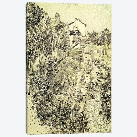 Garden of Flowers, 1888  Canvas Print #BMN4690} by Vincent van Gogh Canvas Art Print