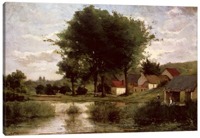 Autumn Landscape, 1877  Canvas Art Print - Post-Impressionism Art