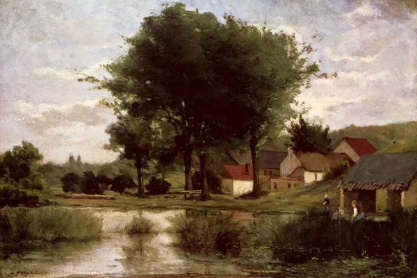 France: Autumn Landscape, 1877  by Paul Gauguin