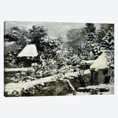 Landscape, Snow Effect, c.1868  Canvas Print #BMN4699} by Pierre-Auguste Renoir Canvas Print