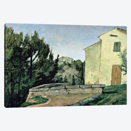 The Abandoned House at Tholonet  Canvas Print #BMN4700} by Paul Cezanne Canvas Art Print