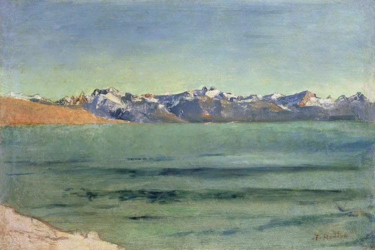 Sunrise Over Mont Blanc, c.1890  by Ferdinand Hodler wall art