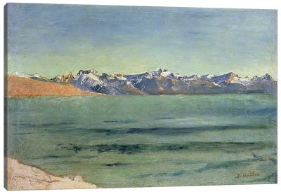 Sunrise Over Mont Blanc, c.1890  Canvas Art Print