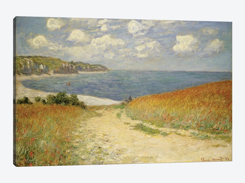 Path in the Wheat at Pourville, 1882  by Claude Monet 1-piece Art Print