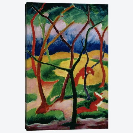 Weasels Playing, 1911  Canvas Print #BMN4712} by Franz Marc Canvas Artwork
