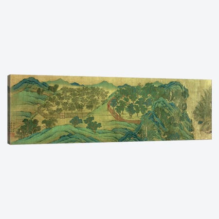The Garden of Wang Chuan's Residence, after the Painting Style and Poetry of Wang Wei  Canvas Print #BMN4717} by Qiu Ying Art Print