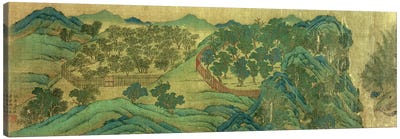 The Garden of Wang Chuan's Residence, after the Painting Style and Poetry of Wang Wei  Canvas Art Print
