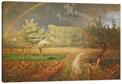 Spring at Barbizon, 1868-73  Canvas Art Print - Realism Art