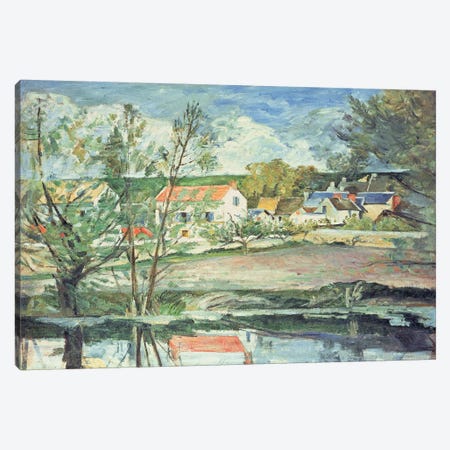 In the Oise Valley  Canvas Print #BMN4730} by Paul Cezanne Canvas Wall Art
