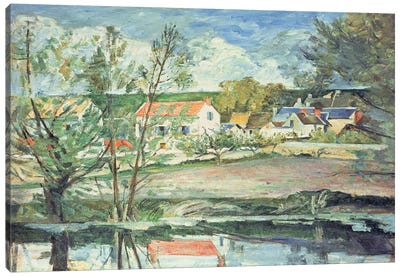 In the Oise Valley  Canvas Art Print - Paul Cezanne