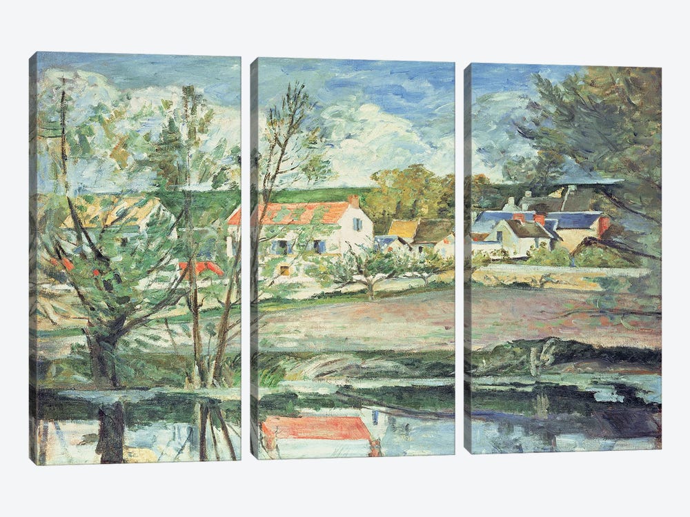 In the Oise Valley  by Paul Cezanne 3-piece Art Print