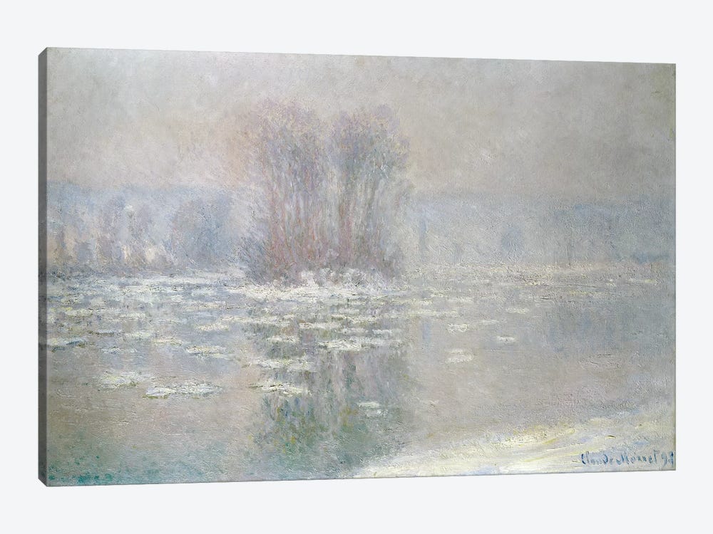 Ice at Bennecourt, 1898  1-piece Canvas Artwork