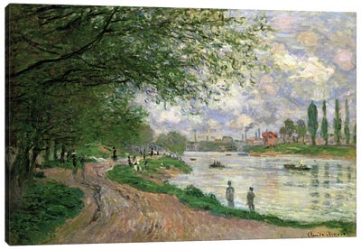 The Island of La Grande Jatte  Canvas Art Print - Claude Monet