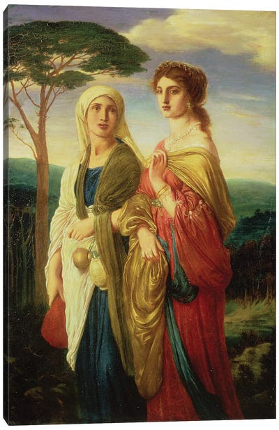 Judith and her Attendant  Canvas Art Print