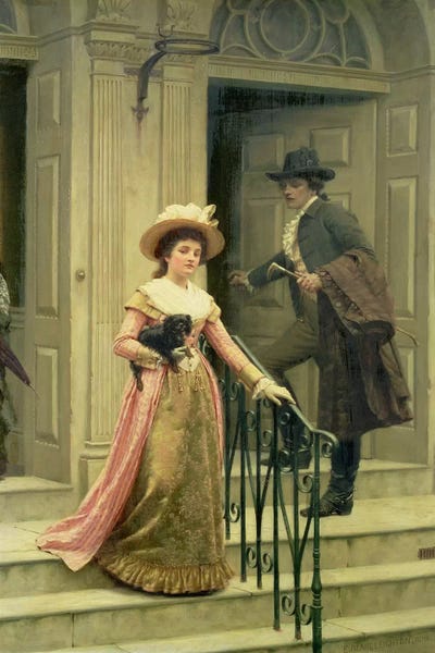 Edmund Blair Leighton: My Next-Door Neighbour, 1894  by Edmund Blair Leighton