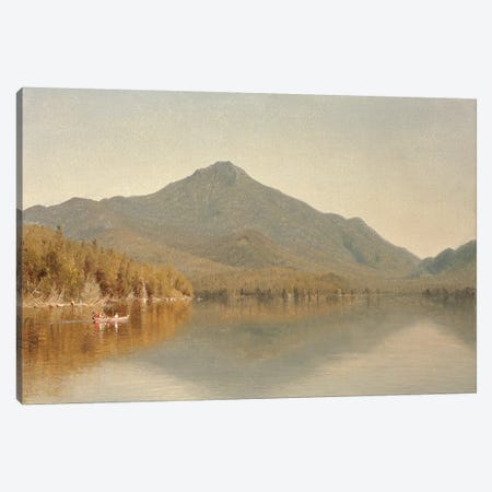 Mount Whiteface from Lake Placid, in the Adirondacks, 1863  Canvas Print #BMN4762} by Sanford Robinson Gifford Canvas Print