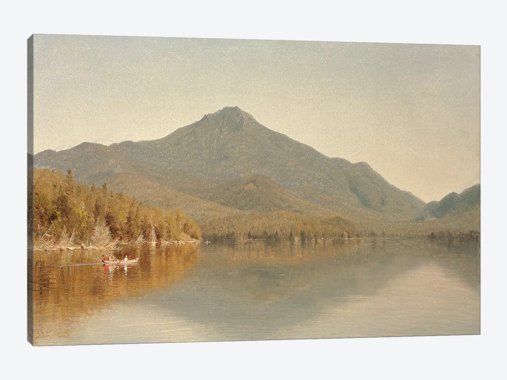 Mount Whiteface from Lake Placid, in the Adirondacks, 1863  by Sanford Robinson Gifford 1-piece Canvas Art