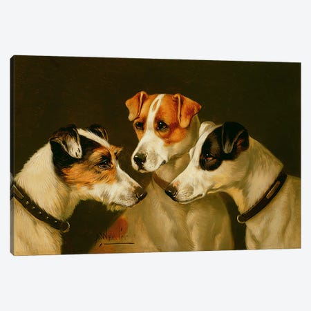 The Hounds Canvas Print #BMN476} by Alfred Wheeler Canvas Wall Art