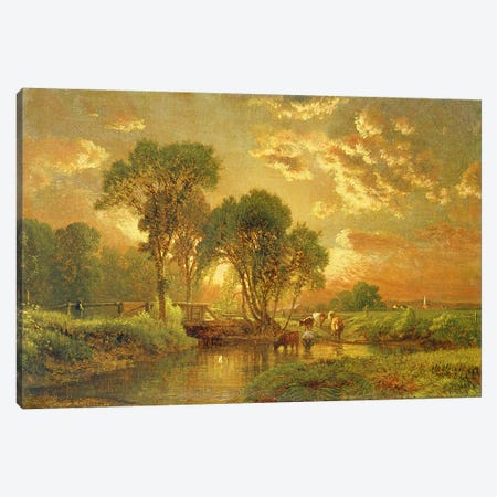 Medfield, Massachusetts  Canvas Print #BMN4777} by George Inness Sr. Canvas Art Print