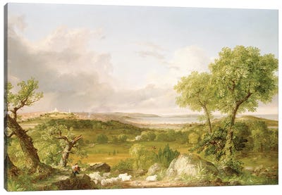 View of Boston  Canvas Art Print