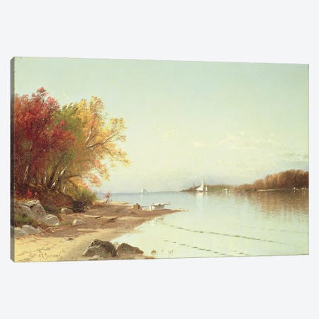 Narragansett Bay, Autumn, Rhode Island  Canvas Print #BMN4784} by Alfred Thompson Bricher Canvas Art