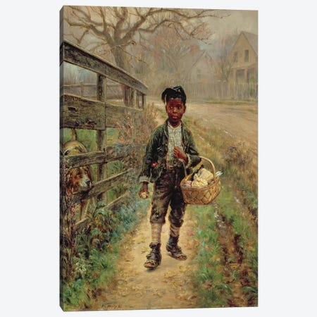 Protecting the Groceries, 1886  Canvas Print #BMN4788} by Edward Lamson Henry Art Print