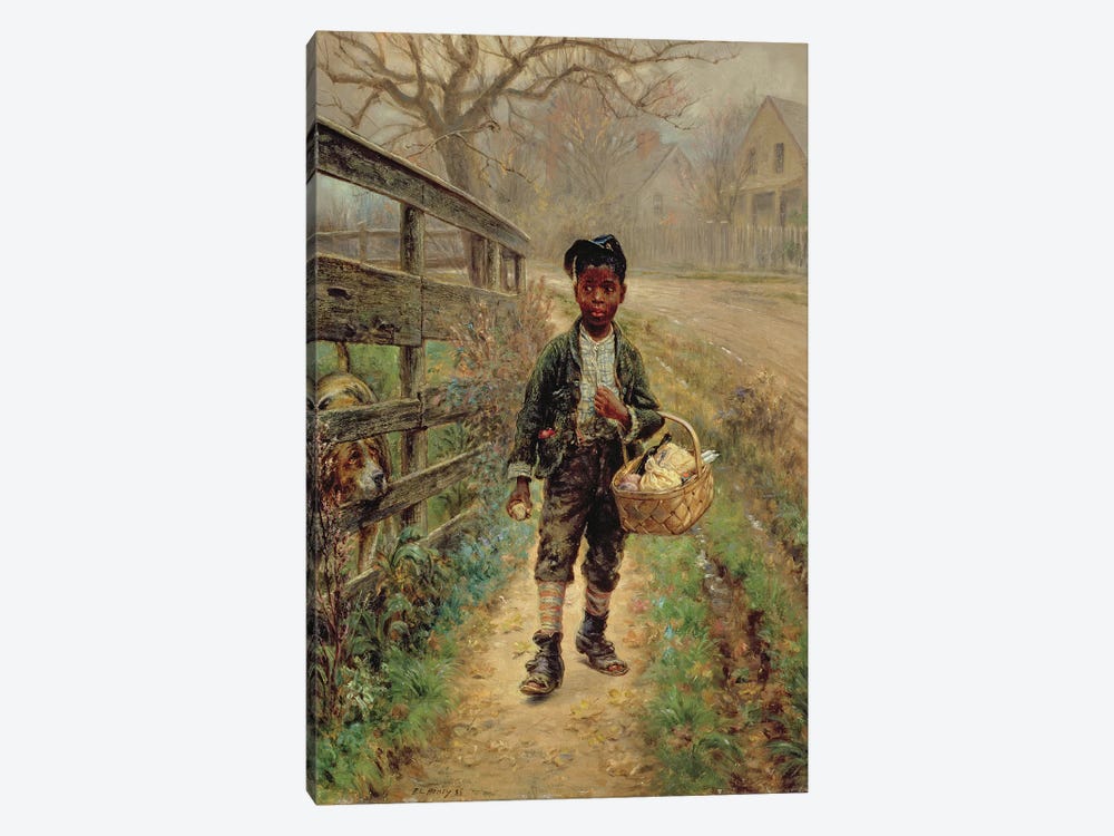 Protecting the Groceries, 1886  by Edward Lamson Henry 1-piece Canvas Artwork