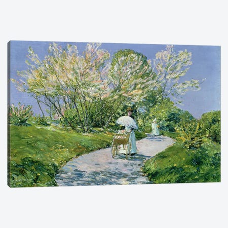 A Walk in the Park  Canvas Print #BMN4792} by Childe Hassam Canvas Wall Art