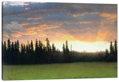 California Sunset  Canvas Art Print - Hudson River School Art