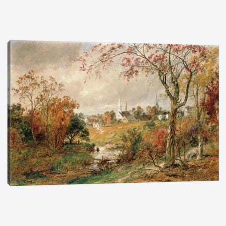 Autumn Landscape, Saugerties, 1886  Canvas Print #BMN4795} by Jasper Francis Cropsey Canvas Print