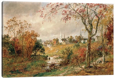 Autumn Landscape, Saugerties, 1886  Canvas Art Print