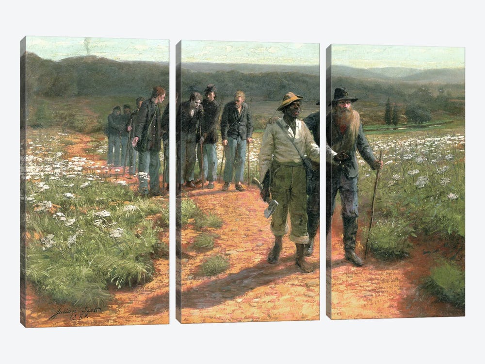 Going Home, 1887  by Julian Scott 3-piece Canvas Artwork