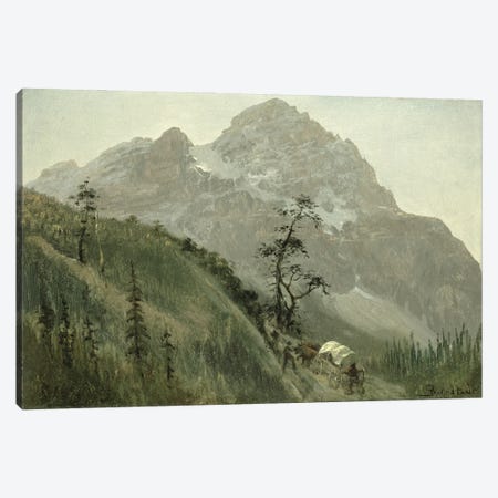 Western Trail, The Rockies  Canvas Print #BMN4800} by Albert Bierstadt Canvas Wall Art