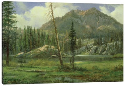 Sierra Nevada Mountains  Canvas Art Print - Hudson River School Art
