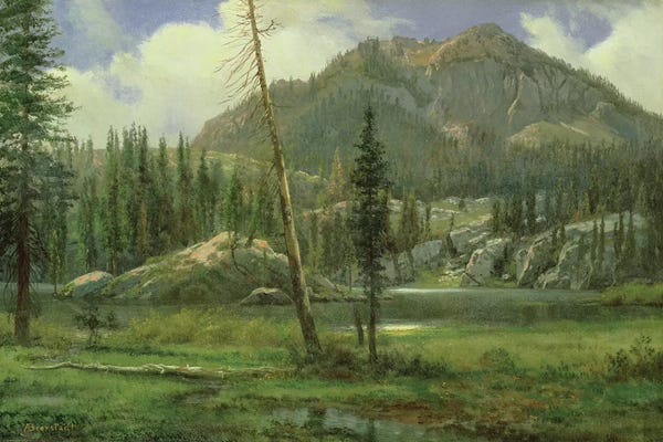 Albert Bierstadt: Sierra Nevada Mountains  by Albert Bierstadt