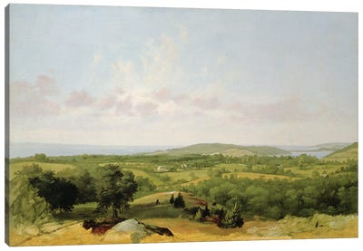 View of Narragansett Bay, Near Warwick, Rhode Island  Canvas Art Print