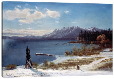Lake Tahoe  Canvas Art Print - Albert Bierstadt