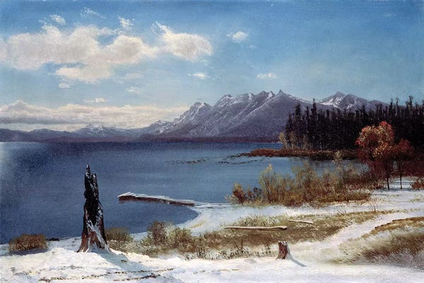 Albert Bierstadt: Lake Tahoe  by Albert Bierstadt
