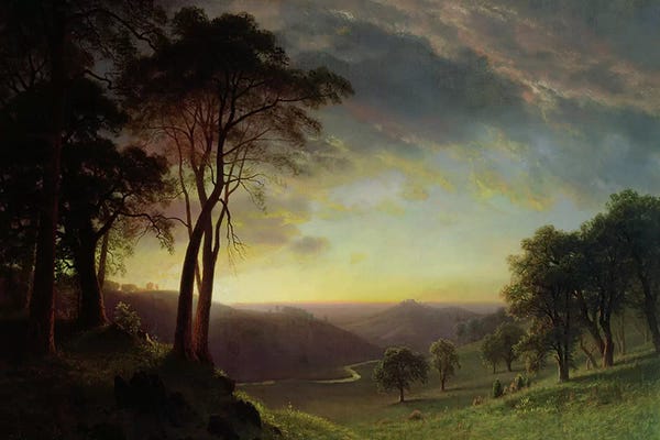 Albert Bierstadt: The Sacramento River Valley  by Albert Bierstadt