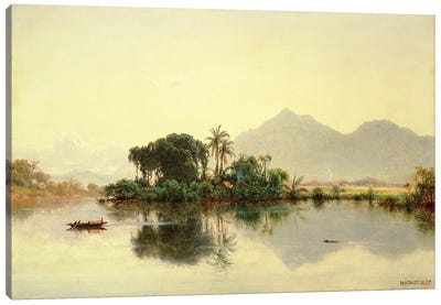 On the Orinoco, Venezuela, 1857  Canvas Art Print