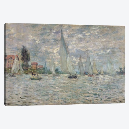 The Boats, or Regatta at Argenteuil, c.1874  Canvas Print #BMN480} by Claude Monet Canvas Wall Art