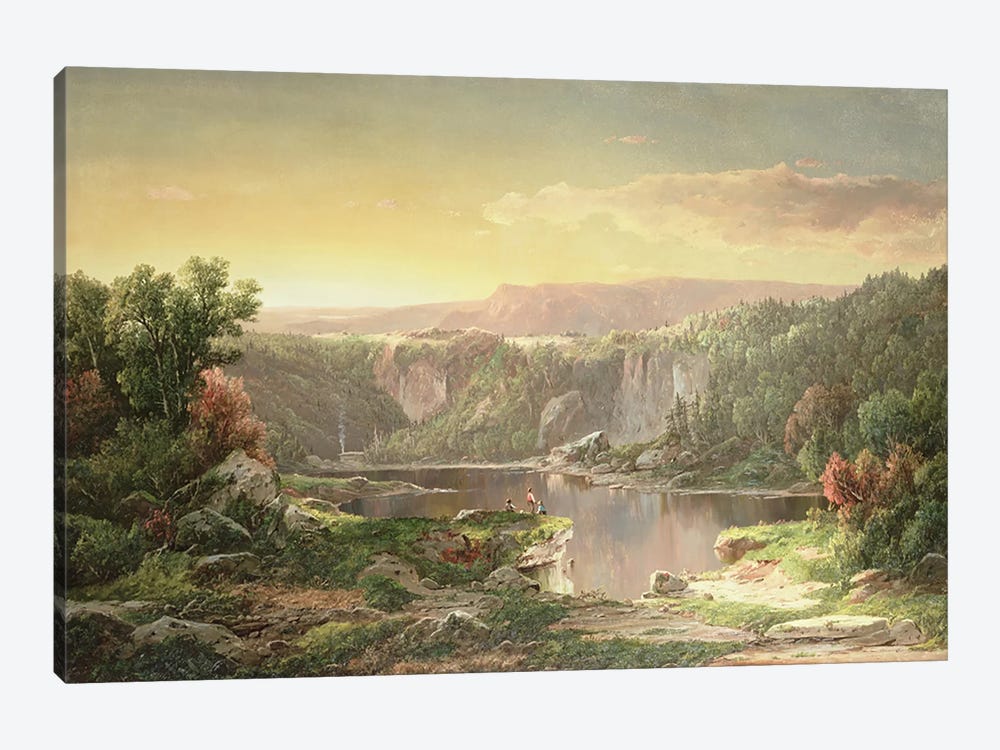 Mountain Lake near Piedmont, Maryland  by William Sonntag 1-piece Canvas Print